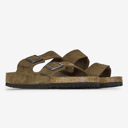BIRKENSTOCK ARIZONA SUEDE DARK TEA MARRÓN HOMBRE