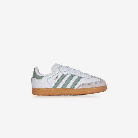 ADIDAS ORIGINALS samba SAMBA OG EL BLANCO/VERDE BEBÉ
