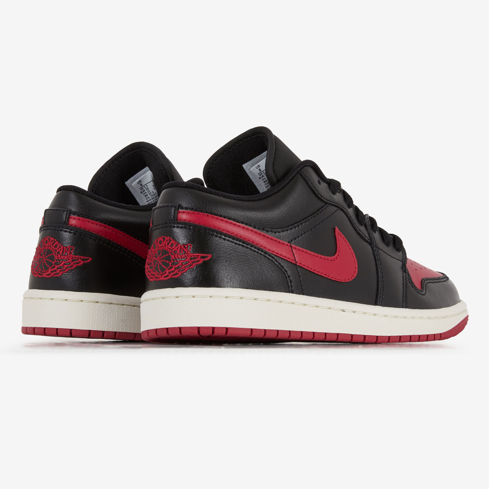 Jordan 1 low discount rojo con negro