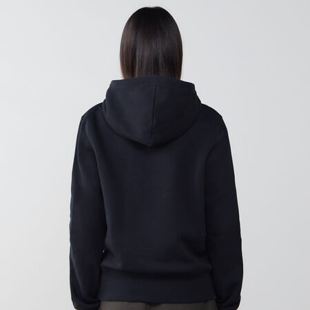 NIKE HOODIE CLUB CENTERED LOGO NEGRO/BLANCO MUJER