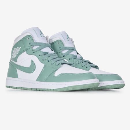 JORDAN AIR JORDAN 1 MID BLANCO/VERDE MUJER