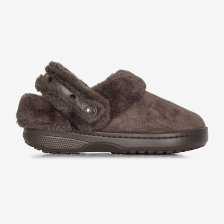UNFURGETTABLE SUEDED CLOG : MARRÓN