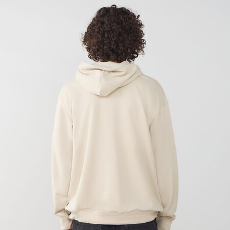 NEW BALANCE HOODIE BIG LOGO RUN BEIGE HOMBRE