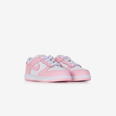 NIKE DUNK LOW BLANCO/ROSA BEBÉ