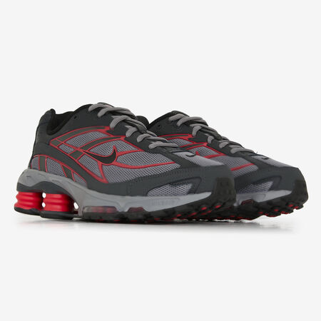 NIKE shox SHOX RIDE 2 GRIS/ROJO HOMBRE