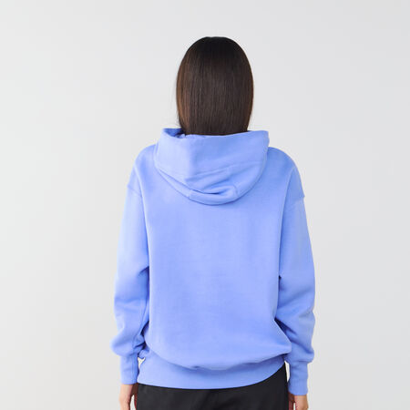 NIKE HOODIE PHOENIX LONG OVERSIZED AZUL/BLANCO MUJER