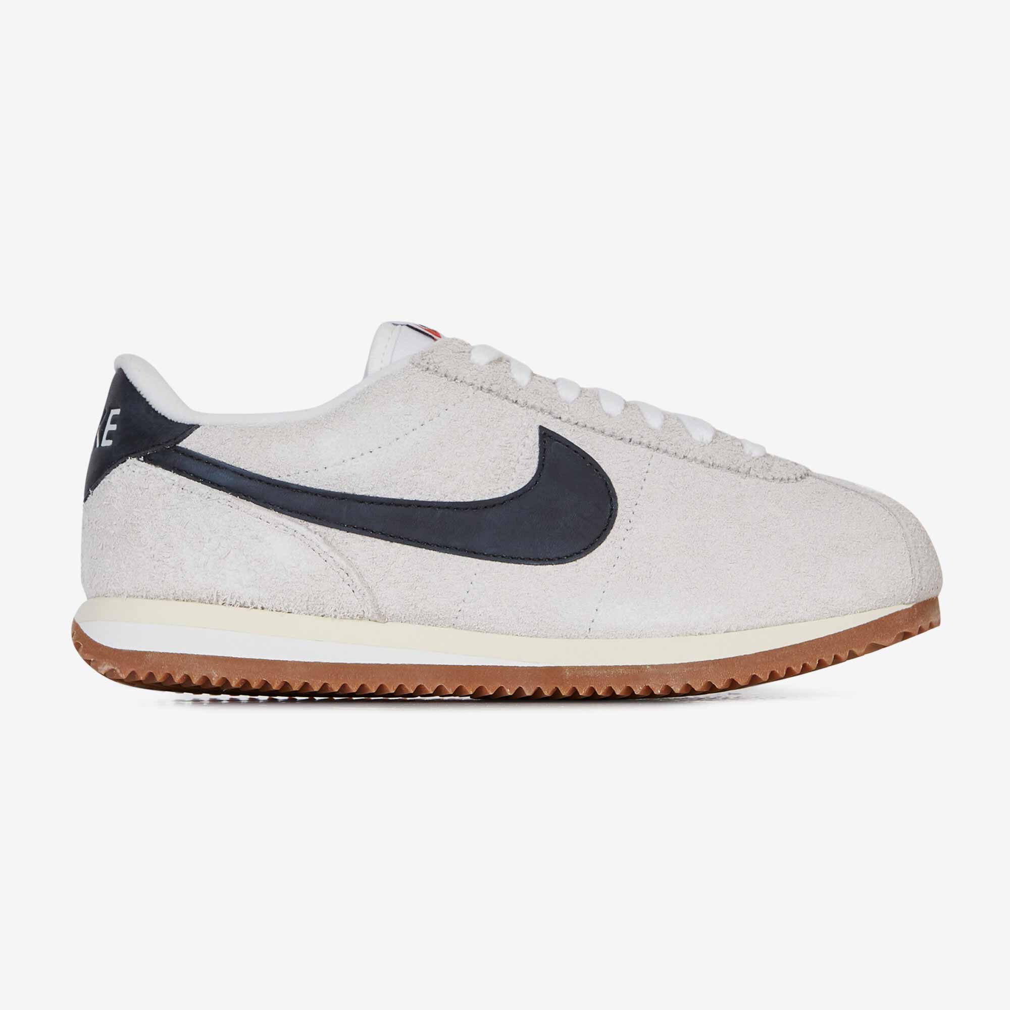 NIKE CORTEZ SUEDE GRIS NEGRO CORDONES MUJER Courir.es