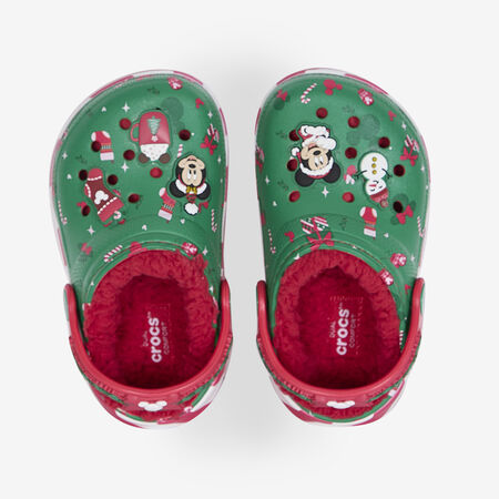 CROCS CLASSIC CLOG MICKEY NOEL VERDE/ROJO BEBÉ