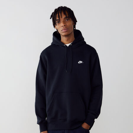 NIKE HOODIE CLUB SMALL LOGO NOIR HOMBRE