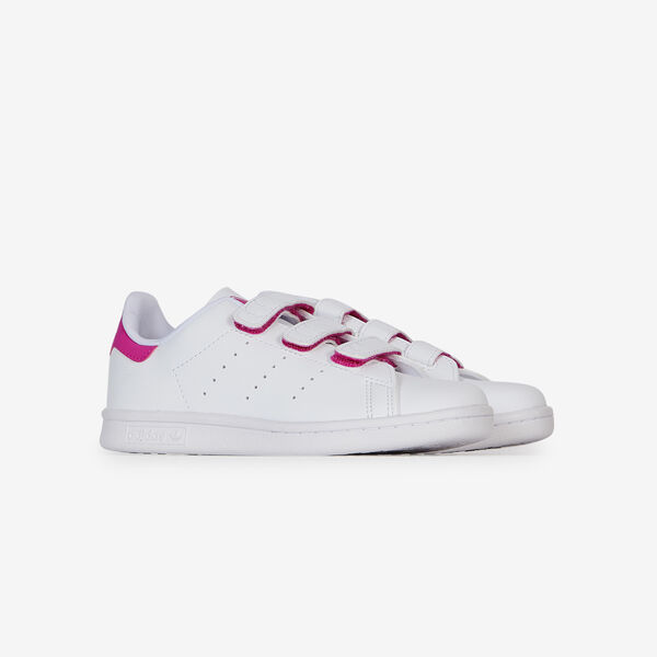 ADIDAS ORIGINALS STAN SMITH CF BLANCO/ROSA VELCRO NIÑOS