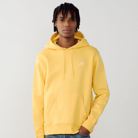 HOODIE CLUB SMALL LOGO : AMARILLO/BLANCO