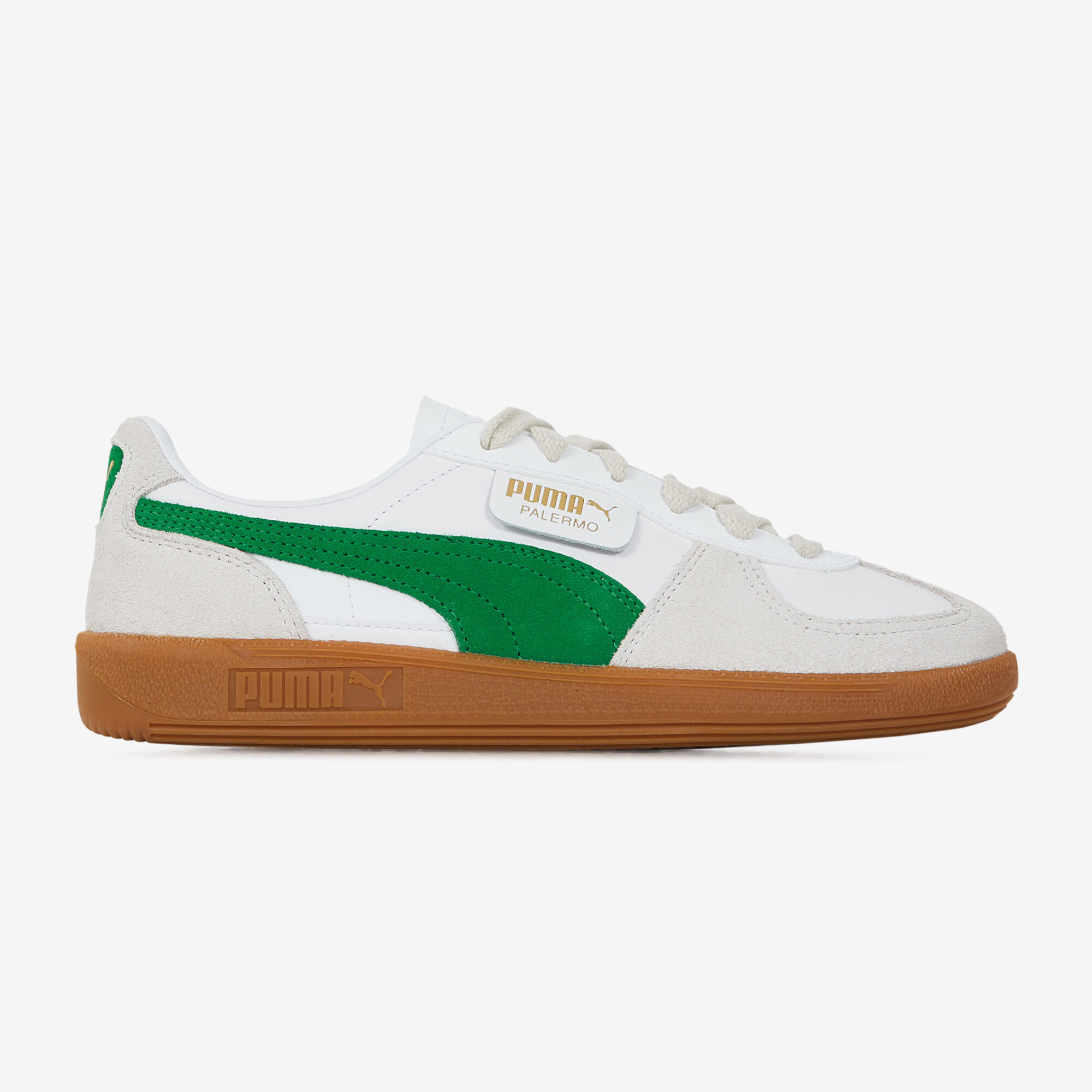 PUMA PALERMO LEATHER BLANCO VERDE CORDONES MUJER Courir.es