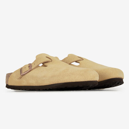 BIRKENSTOCK boston BOSTON SUEDE LATTE CREAM BEIGE MUJER
