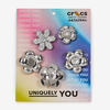 MONOCHROME SILVER FLOWERS 5 PACK