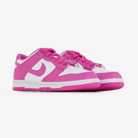 NIKE dunk DUNK LOW ACTIVE FUCHSIA ROSE/BLANC ROSA/BLANCO JUNIOR