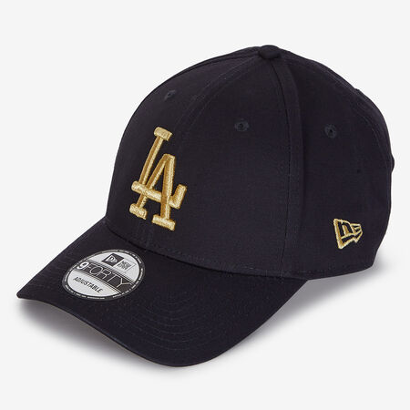 NEW ERA 9FORTY LA METALLIC LOGO NEGRO/DORADO HOMBRE