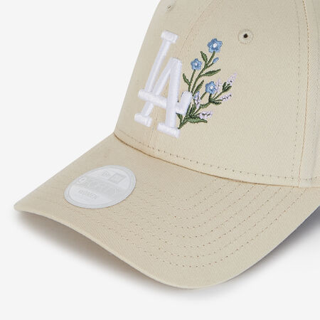 NEW ERA 9FORTY WOMEN LA FLORAL EMBROIDERY BEIGE/BLANCO MUJER