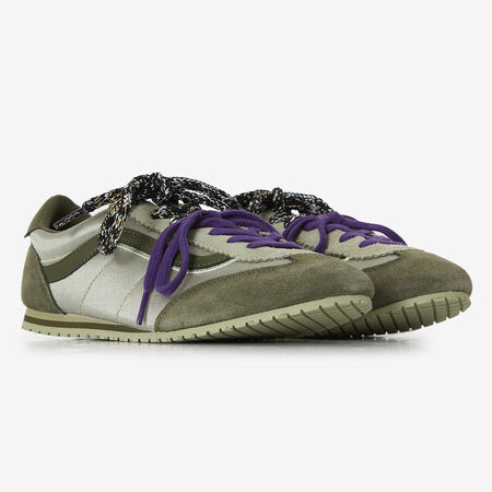 VANS SUPER LOWPRO DOUBLE LACES VERDE/NEGRO MUJER