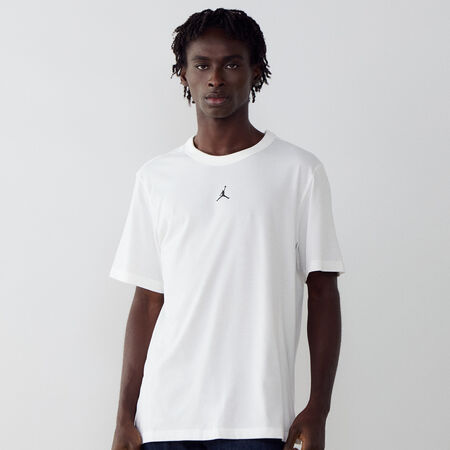 TEE SHIRT CENTERED LOGO : BLANCO/NEGRO