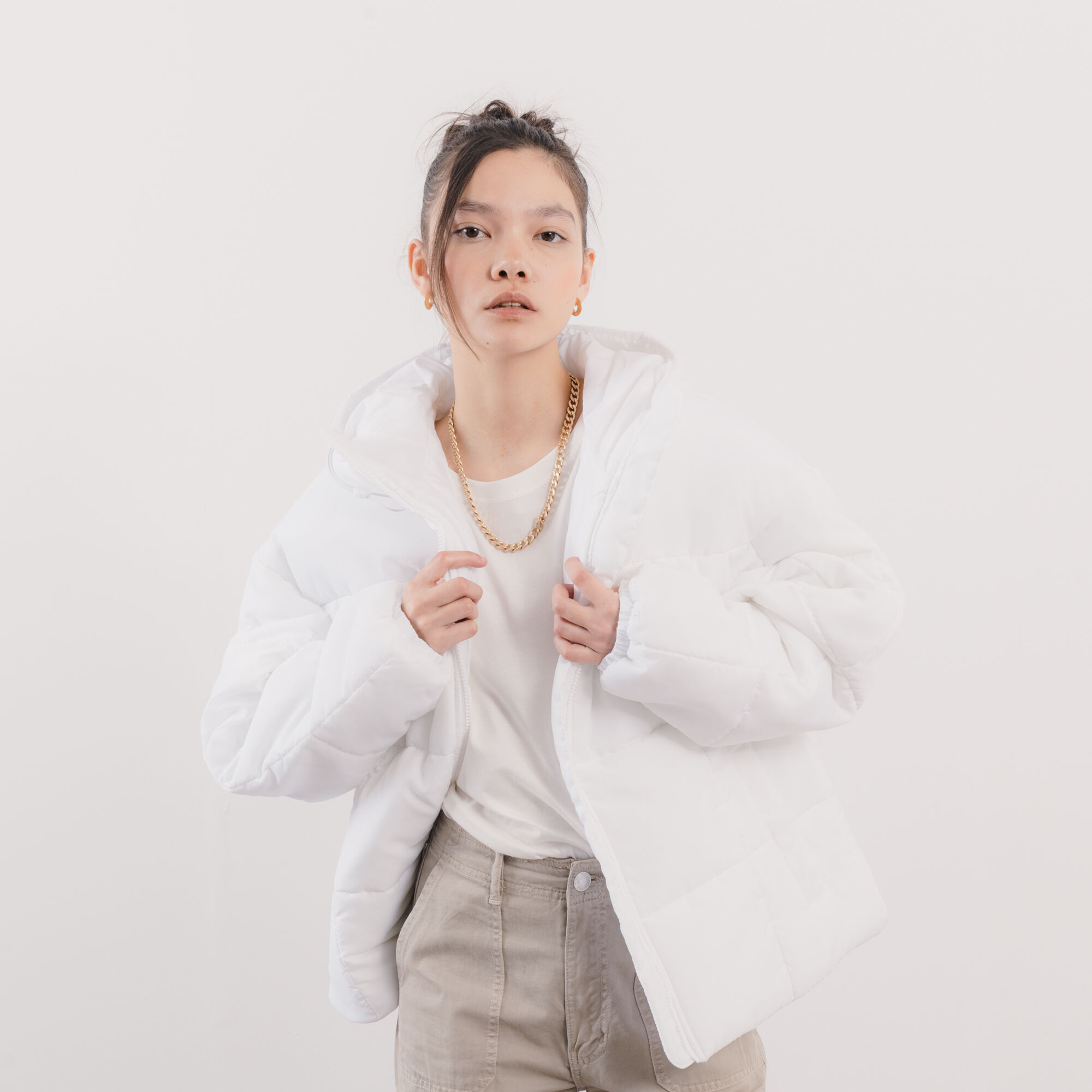 NIKE DOUDOUNE PUFFER BLANCO NEGRO MUJER Courir.es