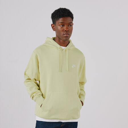 NIKE HOODIE CLUB SMALL LOGO AMARILLO/BLANCO HOMBRE