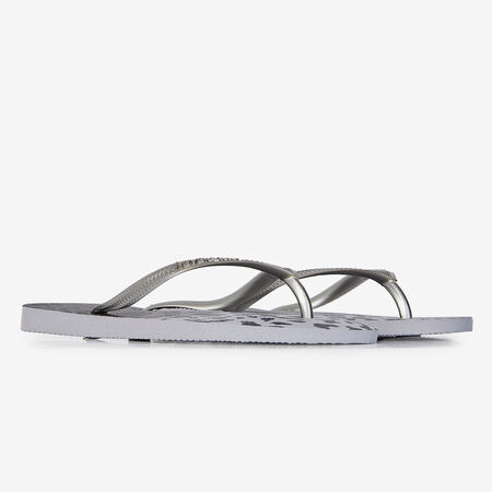 HAVAIANAS SLIM ANIMALS PLATEADO/NEGRO MUJER