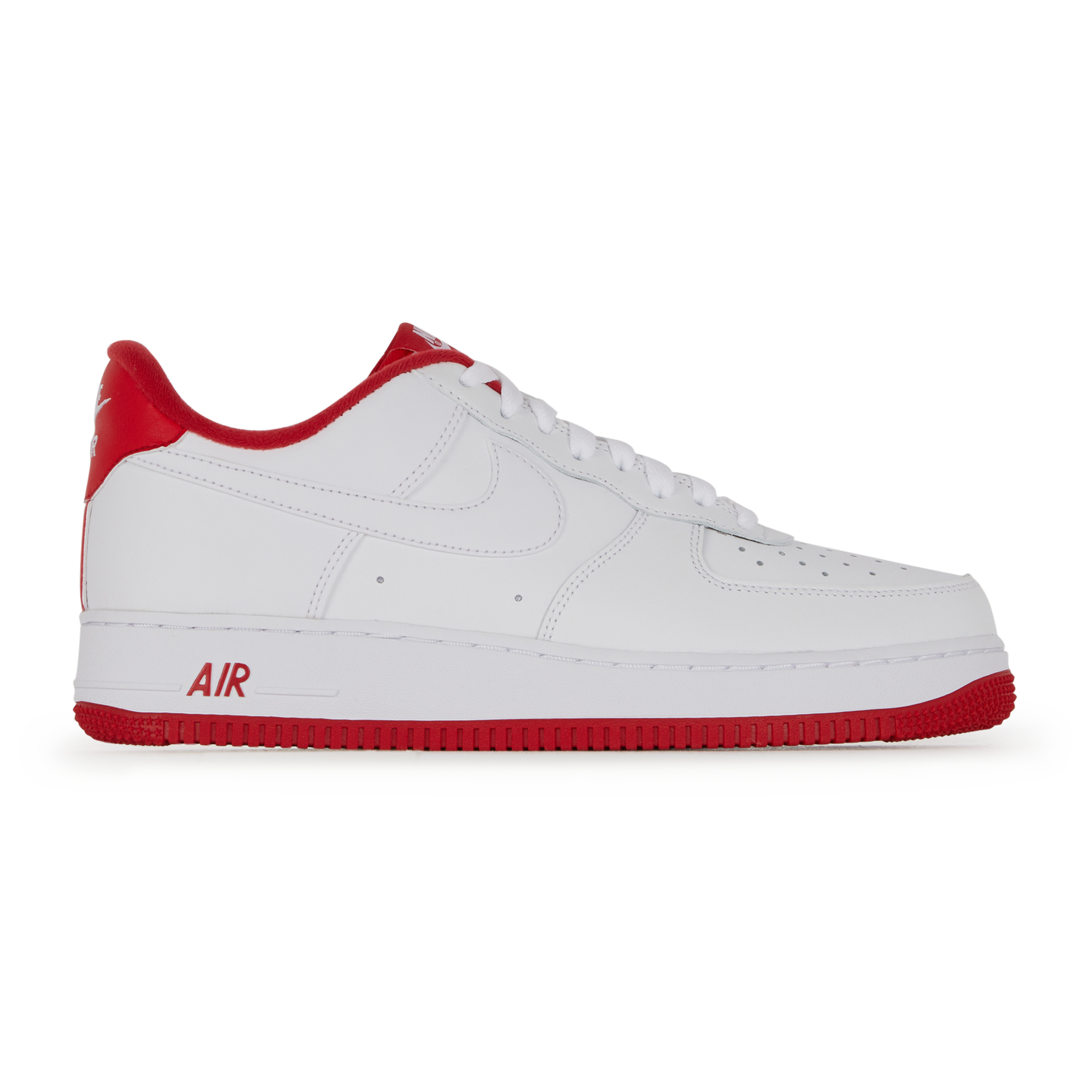 nike air force one low blancas logo rojo