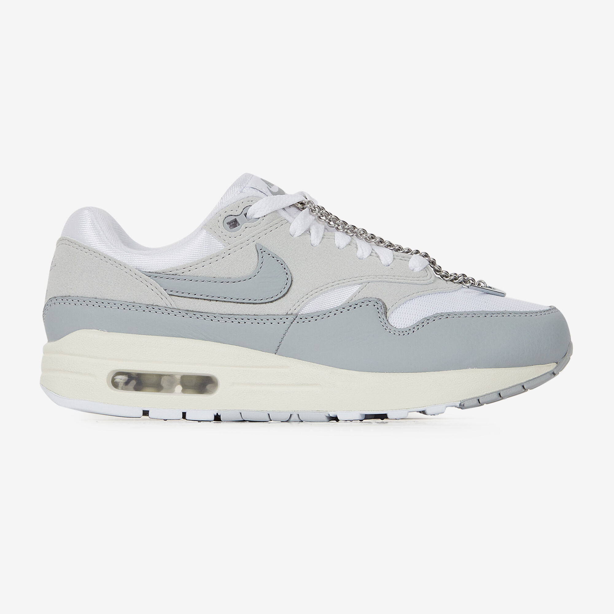 NIKE AIR MAX 1 JEWEL GRIS CORDONES MUJER Courir.es