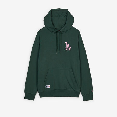 NEW ERA HOODIE LA DODGERS VERDE/ROSA HOMBRE