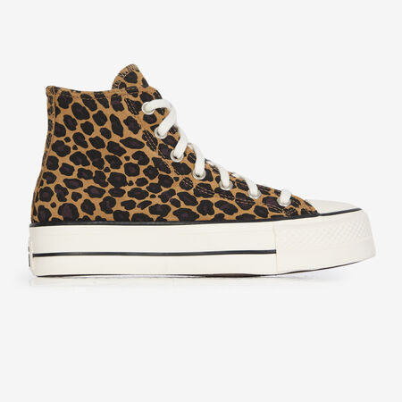 CONVERSE chuck taylor all star CTAS HI LIFT LEOPARD MARRÓN/NEGRO MUJER