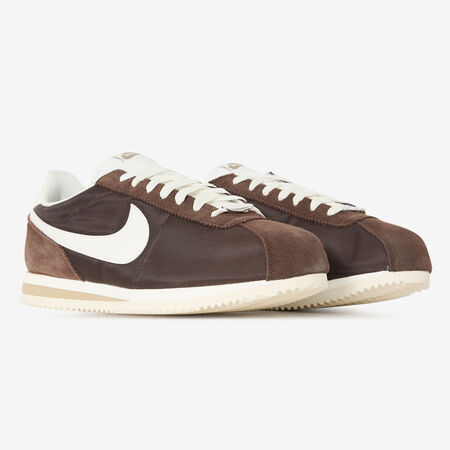 NIKE cortez CORTEZ NYLON MARR&Oacute;N/BLANCO HOMBRE