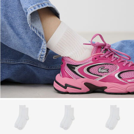 COURIR PACK CHAUSSETTES X3 MID CREW BLANCO MIXTO