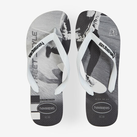 HAVAIANAS HYPE GRIS/BLANCO MUJER