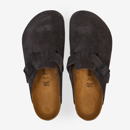 BIRKENSTOCK boston BOSTON SUEDE VELVET GRAY ANTRACITA HOMBRE