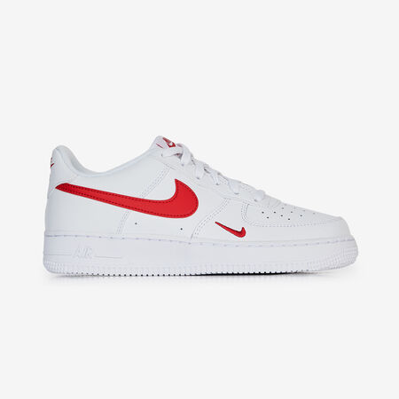 AIR FORCE 1 LOW MINI SWOOSH : BLANCO/ROJO