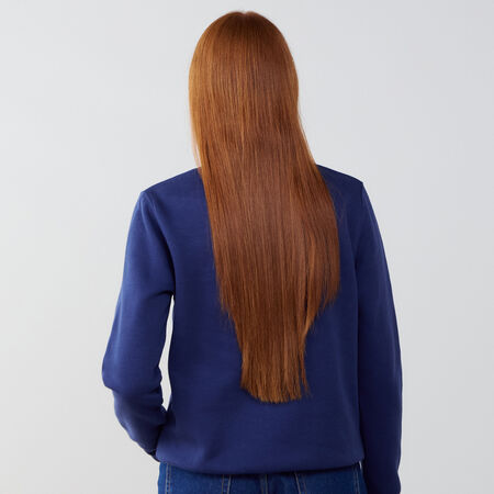 NIKE SWEAT CREW CLUB CENTERED LOGO AZUL MARINO MUJER