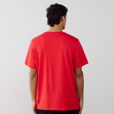 NIKE TEE SHIRT CLUB TEE ROJO HOMBRE