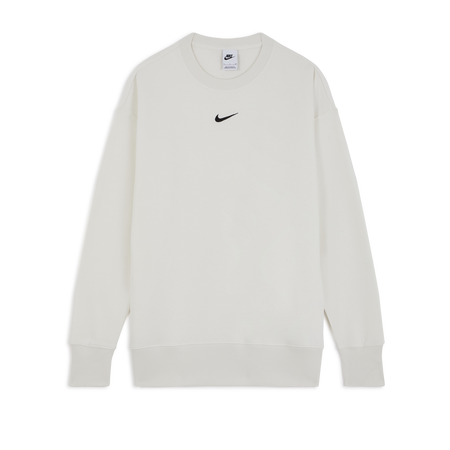 NIKE SWEAT CREW PHOENIX LONG OVERSIZED, ECRU CRUDO MUJER