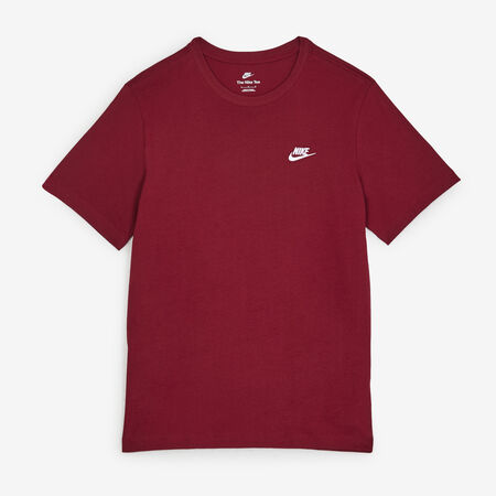 NIKE TEE SHIRT CLUB BURDEOS/BLANCO HOMBRE