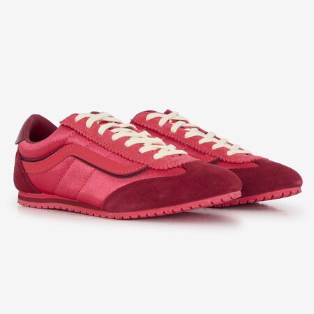 VANS SUPER LOWPRO DOUBLE LACES ROJO MUJER