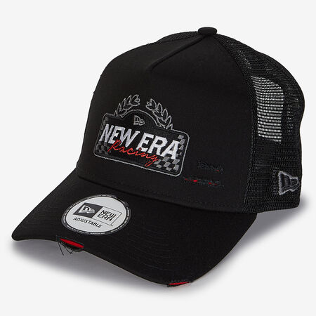 NEW ERA TRUCKER NE MOTOSPORT PATCH NEGRO HOMBRE