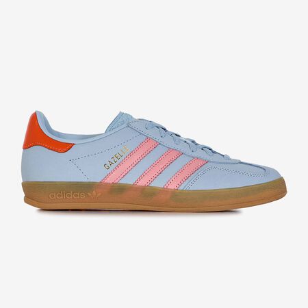 GAZELLE INDOOR NUBUCK : AZUL/NARANJA