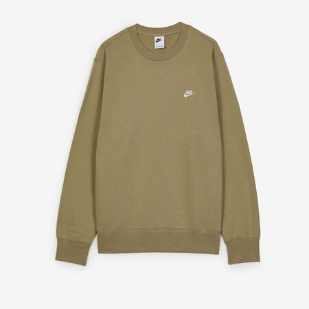 NIKE SWEAT CREW CLUB BEIGE/BLANCO HOMBRE