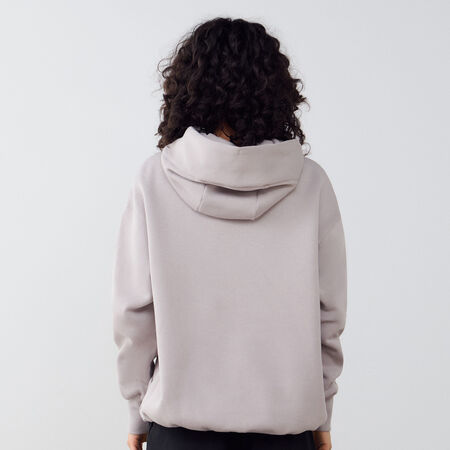 NIKE HOODIE PHOENIX LONG OVERSIZED GRIS MUJER
