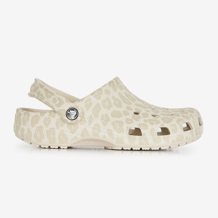 CLASSIC CLOG LEOPARD : BLANCO/BEIGE