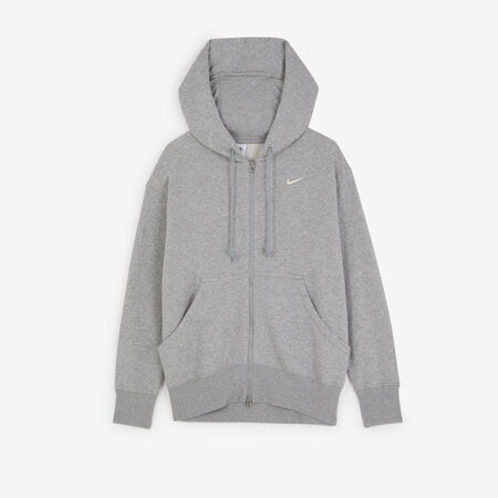 NIKE JACKET HOODIE FZ PHOENIX GRIS MUJER