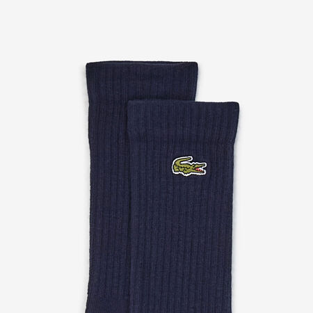LACOSTE CHAUSSETTES X3 CREW LOGO NEGRO/GRIS HOMBRE