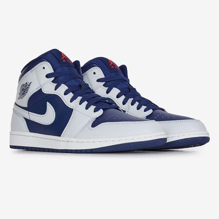 JORDAN AIR JORDAN 1 MID BLANCO/AZUL HOMBRE