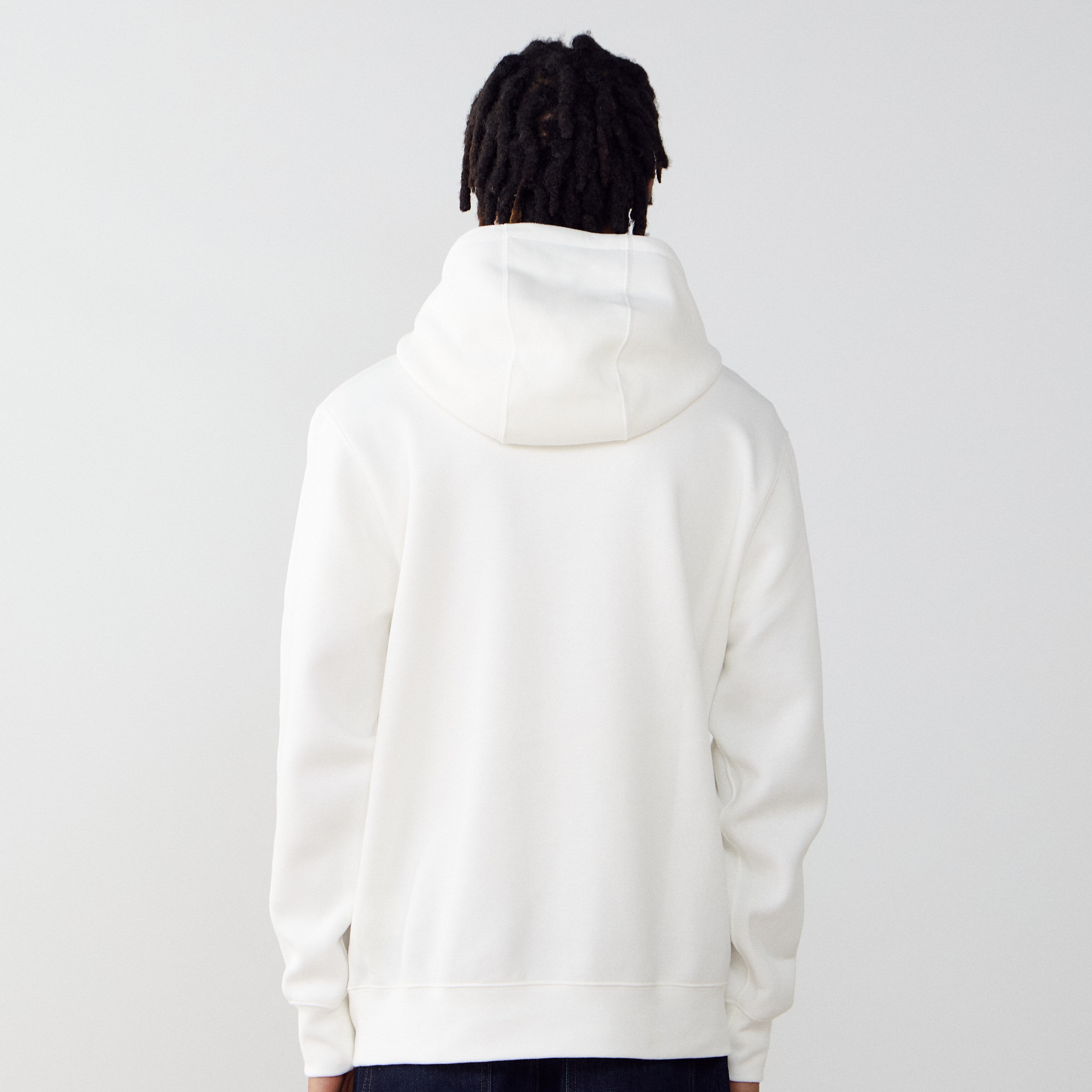 small white nike hoodie