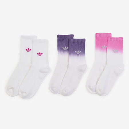 ADIDAS ORIGINALS CHAUSSETTES X3 CREW OMBRE BLANCO/ROSA MIXTO